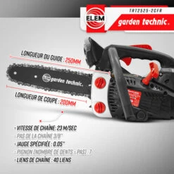 ELEM GARDEN TECHNIC Elagueuse Thermique 25cc - Guide 25cm - Elem Garden -TronçOnneuse Et Accessoire Sales 59382107 3