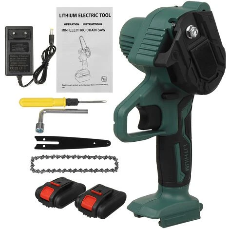 JMAX Tronçonneuse Sans Fil De 6 Pouces Et 2*batteries, Mini Tronconneuse à Batterie Rechargeable 7 JMAX Tronçonneuse Sans Fil De 6 Pouces Et 2*batteries, Mini Tronconneuse à Batterie Rechargeable – Image 5