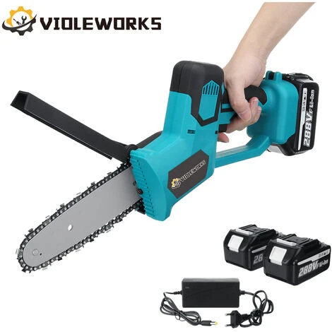 JMAX 288V Tronçonneuse à Batterie Sans Fil Avec 2*batteries Portable Scie à Chaine Électrique Jardin Logging 3 JMAX 288V Tronçonneuse à Batterie Sans Fil Avec 2*batteries Portable Scie à Chaine Électrique Jardin Logging