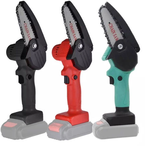 LIFCAUSAL Tronçonneuse Sans Fil Rechargeable Portable Pour L'élagage Des Arbres De Coupe De Bois (noir-sans Batterie) 4 LIFCAUSAL Tronçonneuse Sans Fil Rechargeable Portable Pour L'élagage Des Arbres De Coupe De Bois (noir-sans Batterie) – Image 2