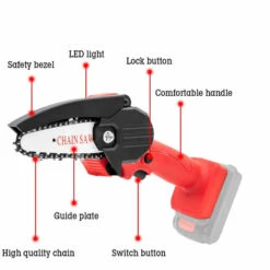 LIFCAUSAL Tronçonneuse Sans Fil Rechargeable Portable Pour L'élagage Des Arbres De Coupe De Bois (noir-sans Batterie) 10 LIFCAUSAL Tronçonneuse Sans Fil Rechargeable Portable Pour L'élagage Des Arbres De Coupe De Bois (noir-sans Batterie) -TronçOnneuse Et Accessoire Sales 59796815 4