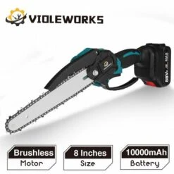 JMAX Tronçonneuse à Batterie 8 Pouces 88VF 2 Batterie Portable Scie Électrique Jardin Logging 9 JMAX Tronçonneuse à Batterie 8 Pouces 88VF 2 Batterie Portable Scie Électrique Jardin Logging -TronçOnneuse Et Accessoire Sales 59920358 3