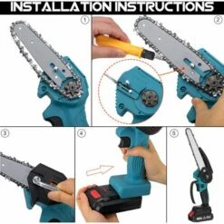 JMAX Tronçonneuse à Batterie 8 Pouces 88VF 2 Batterie Portable Scie Électrique Jardin Logging 11 JMAX Tronçonneuse à Batterie 8 Pouces 88VF 2 Batterie Portable Scie Électrique Jardin Logging -TronçOnneuse Et Accessoire Sales 59920358 5