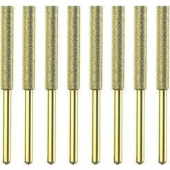 SUPERSELLER Affûteuse De Chaîne Pour Tronçonneuse Meule D'affûtage Diamantée Plaquée Titane, Lime à Scie électrique Haute Dureté, Convient Pour 8 Affûteuses De Scies électriques