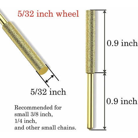 SUPERSELLER Affûteuse De Chaîne Pour Tronçonneuse Meule D'affûtage Diamantée Plaquée Titane, Lime à Scie électrique Haute Dureté, Convient Pour 8 Affûteuses De Scies électriques 5 SUPERSELLER Affûteuse De Chaîne Pour Tronçonneuse Meule D'affûtage Diamantée Plaquée Titane, Lime à Scie électrique Haute Dureté, Convient Pour 8 Affûteuses De Scies électriques – Image 3