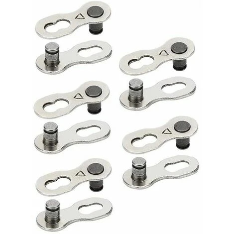 STARLIGHT Maillon De Chaîne De Vélo 8 Vitesses Maillon De Chaîne De Vélo Maillon Manquant Maillon De Chaîne De Vélo 5 Paires Réutilisable En Acier Argenté Connecteur De Chaîne De Vélo Accessoire De Vélo Pour Chaîne 6, 7, 8 Vitesses, Argent,STAR.L 4 STARLIGHT Maillon De Chaîne De Vélo 8 Vitesses Maillon De Chaîne De Vélo Maillon Manquant Maillon De Chaîne De Vélo 5 Paires Réutilisable En Acier Argenté Connecteur De Chaîne De Vélo Accessoire De Vélo Pour Chaîne 6, 7, 8 Vitesses, Argent,STAR.L – Image 2