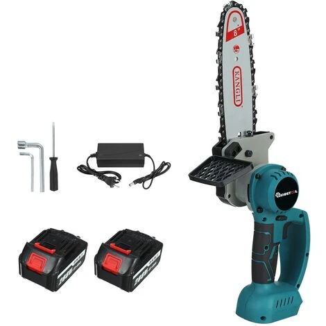 JMAX Tronçonneuse à Batterie Scie à Chaine Sans Fil électrique 1500W 288VF 22900mah Avec 2x Batterie 3 JMAX Tronçonneuse à Batterie Scie à Chaine Sans Fil électrique 1500W 288VF 22900mah Avec 2x Batterie