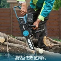 WESCOTOOLS 36V Tronçonneuse Sans Fil - 2 X 18V 4,0 Ah Batteries Et Chargeur - WESCO WS8303 9 WESCOTOOLS 36V Tronçonneuse Sans Fil - 2 X 18V 4,0 Ah Batteries Et Chargeur - WESCO WS8303 -TronçOnneuse Et Accessoire Sales 60357735 3