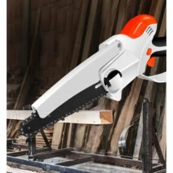 BENOBBY KIDS Mini Tronçonneuse à Batterie, Tronçonneuse électrique Sans Fil Portable Avec Batterie Pour Jardinage, élagage, Coupe De Bois (blanc) -TronçOnneuse Et Accessoire Sales 60417574 3