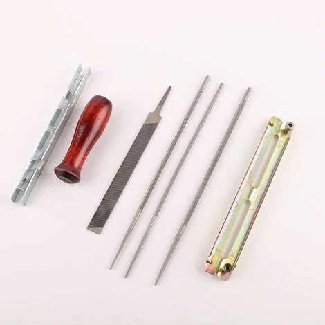 JOORRT Kit De Lime De Tronçonneuse, Kit D'affûtage De Tronçonneuse, 7 Pièces 4 JOORRT Kit De Lime De Tronçonneuse, Kit D'affûtage De Tronçonneuse, 7 Pièces – Image 2