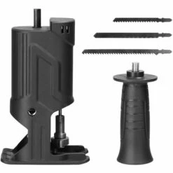 HAPPYSHOPPING Perceuse électrique à Tronçonneuse Accessoires Perceuse électrique à Scie Alternative Scie Sauteuse Universelle Scie Sauteuse électrique Scie Alternative Outil De Conversion Rapide Et Pratique Outil De Coupe Pour Le Travail Du Bois Avec 3 Lames -TronçOnneuse Et Accessoire Sales 60756406 4