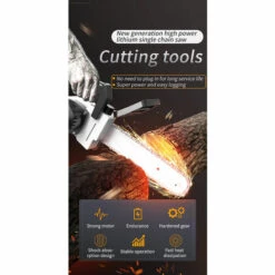 SUPERSELLER Scie à Chaîne Sans Fil Sans Balais 21 V Avec Chargeur Rapide De Batterie 2 X 4 Ah Inclus Kit De Scie D'élagage électrique Portable 25,4 Cm Avec Boîte De Transport Pour Abattage D'arbres Et Coupe De Bois De Chauffage -TronçOnneuse Et Accessoire Sales 61469352 3
