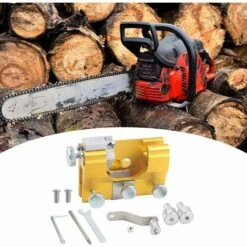 SLBRILLèRE Kit D'affûtage De Chaîne De Tronçonneuse Chainsaw Chain Sharpening Jig Aiguiseur De Chaîne De Tronçonneuse À Manivelle De Luxe -TronçOnneuse Et Accessoire Sales 63527457 3