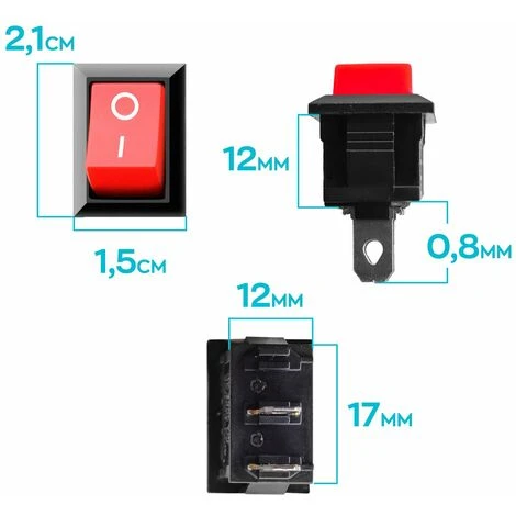 Boudech Jeu De 4 Interrupteurs Marche-arrêt Pour Tronçonneuses, Débroussailleuses Et Motobineuses Interrupteur D'allumage De Remplacement Compatible 6 Boudech Jeu De 4 Interrupteurs Marche-arrêt Pour Tronçonneuses, Débroussailleuses Et Motobineuses Interrupteur D'allumage De Remplacement Compatible – Image 4