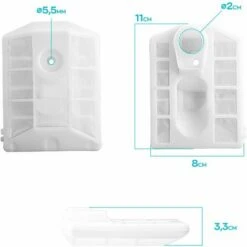 Boudech Filtre à Air Pour Tronçonneuse 62Cc Filtre à Air De Remplacement Compatible Avec La Tronçonneuse 2 Temps 52Cc -TronçOnneuse Et Accessoire Sales 63683366 4