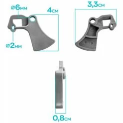 Boudech Levier De Déclenchement De L'accélérateur Pour La Tronçonneuse 25Cc -TronçOnneuse Et Accessoire Sales 63683602 4