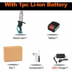 AUGIENB Scie à Chaine Tron?onneuse à Batterie à Batterie élagueuse Sans Fil MUSTOOL 8" 18V Scie à Chaine Scie à Buche électrique 1 Batterie -TronçOnneuse Et Accessoire Sales 63728893 4
