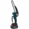 AUGIENB Scie à Chaine Tron?onneuse à Batterie à Batterie élagueuse Sans Fil Wolike 8" 18V 10000RPM Scie à Chaine Scie à Buche électrique 2 Batteries Bleu -TronçOnneuse Et Accessoire Sales 63728895 1