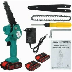 AUGIENB Scie à Chaine Tron?onneuse à Batterie à Batterie élagueuse Sans Fil VIOLEWORKS 18V 6" 2 Batteries 1200W 6500Mah 9 AUGIENB Scie à Chaine Tron?onneuse à Batterie à Batterie élagueuse Sans Fil VIOLEWORKS 18V 6" 2 Batteries 1200W 6500Mah -TronçOnneuse Et Accessoire Sales 63728909 3