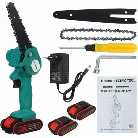 AUGIENB Scie à Chaine Tron?onneuse à Batterie à Batterie élagueuse Sans Fil VIOLEWORKS 18V 6" 2 Batteries 1200W 6500Mah 5 AUGIENB Scie à Chaine Tron?onneuse à Batterie à Batterie élagueuse Sans Fil VIOLEWORKS 18V 6" 2 Batteries 1200W 6500Mah – Image 3