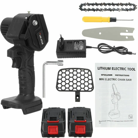 AUGIENB Scie à Chaine Tron?onneuse à Batterie à Batterie élagueuse Sans Fil BLMIATKO 4" 18V Scie à Chaine Scie à Buche électrique 2 Batteries 4 AUGIENB Scie à Chaine Tron?onneuse à Batterie à Batterie élagueuse Sans Fil BLMIATKO 4" 18V Scie à Chaine Scie à Buche électrique 2 Batteries – Image 2