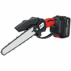 AUGIENB Scie à Chaine Tron?onneuse à Batterie à Batterie élagueuse Sans Fil Wolike 8" 18V 10000RPM Scie à Chaine Scie à Buche électrique 2 Batteries Rouge -TronçOnneuse Et Accessoire Sales 63729222 4