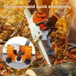 DENUOTOP Affûteuse De Chaîne De Tronçonneuse, Aiguiseur De Chaîne De Tronçonneuse à Manivelle, Dispositif De Meulage Daffûteur -TronçOnneuse Et Accessoire Sales 63872576 3