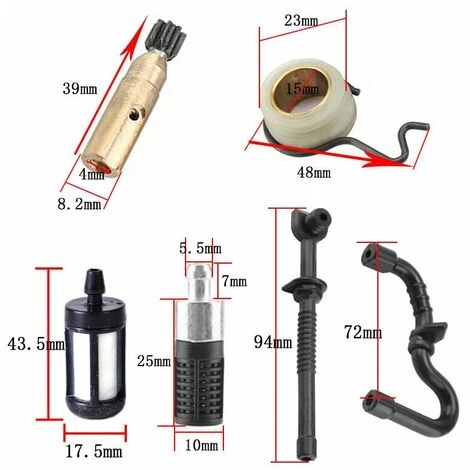GroupM 6pcs 1set Kit De Pièces De Carburant Pour Tronçonneuse Pour STIHL MS180/MS170/018/017 4 GroupM 6pcs 1set Kit De Pièces De Carburant Pour Tronçonneuse Pour STIHL MS180/MS170/018/017 – Image 2