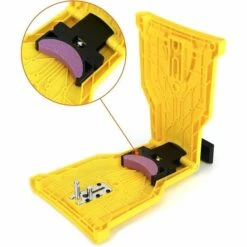 AOUGO Affûteur De Tronçonneuse Avec 4 Pierres D'affûtage, Affûteur De Dents De Tronçonneuse, Outils De Meulage De Pierre à Affûter Rapide Pour Barre De Scie à Chaîne De 14/16/18/20 Pouces à Un/deux Trous -TronçOnneuse Et Accessoire Sales 63967227 2