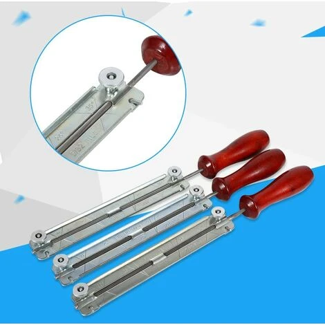 LYCXAMES Trousse De Classement De Tronçonneuse, Tronçonneuse Scie à Chaîne Et Kits D'affûtage Avec Outil De Support En Bois 4.0mm / 4.8mm / 5.5mm Pour L'affûtage Des Lames De Scies à Chaîne(4MM) 4 LYCXAMES Trousse De Classement De Tronçonneuse, Tronçonneuse Scie à Chaîne Et Kits D'affûtage Avec Outil De Support En Bois 4.0mm / 4.8mm / 5.5mm Pour L'affûtage Des Lames De Scies à Chaîne(4MM) – Image 2