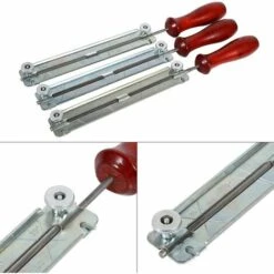 LYCXAMES Trousse De Classement De Tronçonneuse, Tronçonneuse Scie à Chaîne Et Kits D'affûtage Avec Outil De Support En Bois 4.0mm / 4.8mm / 5.5mm Pour L'affûtage Des Lames De Scies à Chaîne(4MM) -TronçOnneuse Et Accessoire Sales 63974019 4