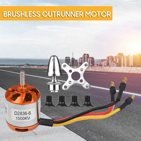LIFCAUSAL Moteur Brushless Outrunner Haute Performance Pour Bricolage Modèle Avion RC Voiture Mini Multicopter Hélicoptère Quadrirotor (D2836-6 1500KV) 5 LIFCAUSAL Moteur Brushless Outrunner Haute Performance Pour Bricolage Modèle Avion RC Voiture Mini Multicopter Hélicoptère Quadrirotor (D2836-6 1500KV) – Image 3