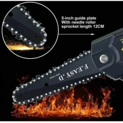 DECKON Mini Scie à Chaîne électrique 36V 12.7CM, Mini Tronçonneuse à Main électrique Avec 1 Batteries, 1 Charge -TronçOnneuse Et Accessoire Sales 64077746 3