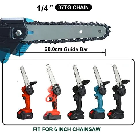 ARC-EN-CIéL Chaînes De Scie à Chaîne Pour Mini Tronçonneuse Rechargeable à Main De 6 Pouces 1/4 " Guide Chaîne Universelle. Pour Le Travail Du Bois Jardin De Coupe (6inch), Arcenciél 4 ARC-EN-CIéL Chaînes De Scie à Chaîne Pour Mini Tronçonneuse Rechargeable à Main De 6 Pouces 1/4 " Guide Chaîne Universelle. Pour Le Travail Du Bois Jardin De Coupe (6inch), Arcenciél – Image 2