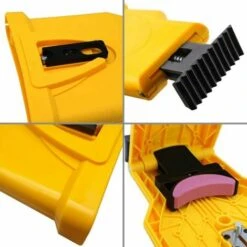 Ensoleillé Affûteuse De Tronçonneuse, Pratique à Utiliser Affûteuse De Lame De Scie à Chaîne Rapide Portable Pour Le Travail Du Bois Pour économiser Du Temps Et Des Efforts(Jaune) -TronçOnneuse Et Accessoire Sales 64158616 3