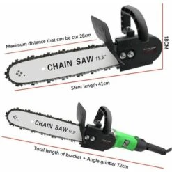 LIFCAUSAL La Scie à Bois Scie De Charpentier Outil électrique Domestique Meuleuse D'angle Tronçonneuse électrique Modifiée -TronçOnneuse Et Accessoire Sales 64557267 3