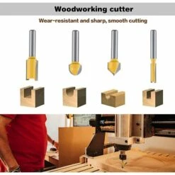 QERSTA 12PCS Trépan De Tronçonnage Incliné En Carbure De Tungstène De 6,35 Mm 1/4 Po Avec Une Clé -TronçOnneuse Et Accessoire Sales 64902954 5