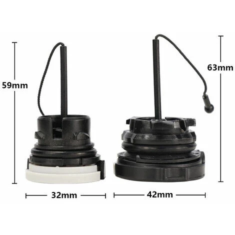QERSTA Bouchon D'essence Et Bouchon D'huile Pour STIHL Tronçonneuse (2 Pièce) 4 QERSTA Bouchon D'essence Et Bouchon D'huile Pour STIHL Tronçonneuse (2 Pièce) – Image 2
