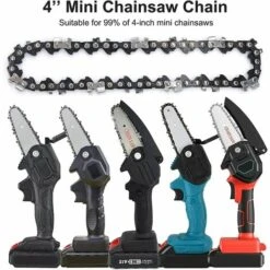 HELLO KITTY BAIN La Chaîne De Tronçonneuse De 4 Pouces Est Adaptée Pour Les Mini Tronçonneuses à Main, Les Débroussailleuses De Jardin (s'adapte à Un Plateau De Guidage De 4 Pouces). -TronçOnneuse Et Accessoire Sales 65623855 3