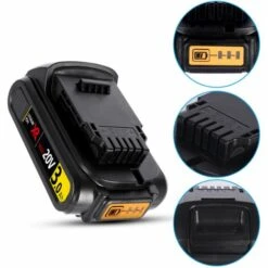 ONEVAN Batterie De Remplacement Au Lithium-ion 20V 3000mah Pour Perceuse électrique Sans Fil Dewalt -TronçOnneuse Et Accessoire Sales 65629093 4