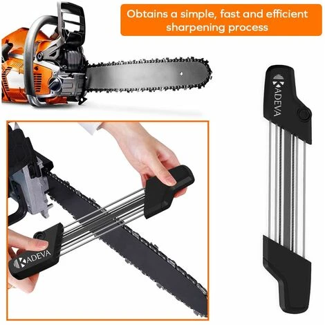 EINEMGELD Affuteuse Chaine Tronconneuse Kit 2 En 1 5.5mm 7/32" Outil Professionnel Affutage Rapide Des Dents De Chaine Et Jauge De Profondeur Affuteuse De Chaine Tronconneuse Affuteur Chaine Tronconneuse 7 EINEMGELD Affuteuse Chaine Tronconneuse Kit 2 En 1 5.5mm 7/32" Outil Professionnel Affutage Rapide Des Dents De Chaine Et Jauge De Profondeur Affuteuse De Chaine Tronconneuse Affuteur Chaine Tronconneuse – Image 5