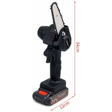 LIFCAUSAL Mini Tronçonneuse Sans Fil Petite Tronçonneuse à Bois élagage Tronçonneuse 500W Scie électrique Portable Rechargeable Pour La Coupe De Bois De Branche D'arbre 5 LIFCAUSAL Mini Tronçonneuse Sans Fil Petite Tronçonneuse à Bois élagage Tronçonneuse 500W Scie électrique Portable Rechargeable Pour La Coupe De Bois De Branche D'arbre – Image 3
