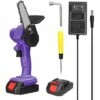 TANCYCO Scies D'élagage électriques à Batterie Au Lithium Rechargeable 21 V 4 Pouces Petit Moteur De Brosse De Tronçonneuse à Fendre Le Bois Outil électrique à Une Main Pour Le Travail Du Bois (Violet) 1 TANCYCO Scies D'élagage électriques à Batterie Au Lithium Rechargeable 21 V 4 Pouces Petit Moteur De Brosse De Tronçonneuse à Fendre Le Bois Outil électrique à Une Main Pour Le Travail Du Bois (Violet) -TronçOnneuse Et Accessoire Sales 67144849 1