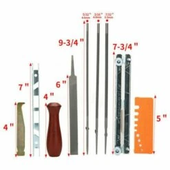 REGALI 9pcs Kit D'affûtage Universel Pour Tronçonneuse Portable, Lime Ronde 5/32" (4 Mm) / 3/16" (4,8 Mm) / 7/32" (5,5 Mm), Lime Plate, Poignée 6 REGALI 9pcs Kit D'affûtage Universel Pour Tronçonneuse Portable, Lime Ronde 5/32" (4 Mm) / 3/16" (4,8 Mm) / 7/32" (5,5 Mm), Lime Plate, Poignée -TronçOnneuse Et Accessoire Sales 67558481 2