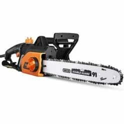 TODOT Tronçonneuse Électrique 1800W Puissante Avec Guide OREGON De 35 Cm, Moteur 230V, Technologie ControlCut, Tronçonneuse Filaire Silencieuse & Légère - GSC1800