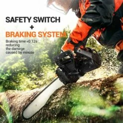 TODOT Tronçonneuse Électrique 1800W Puissante Avec Guide OREGON De 35 Cm, Moteur 230V, Technologie ControlCut, Tronçonneuse Filaire Silencieuse & Légère - GSC1800 -TronçOnneuse Et Accessoire Sales 67579391 4