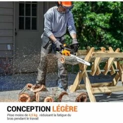 TODOT Tronçonneuse Électrique 1800W Puissante Avec Guide OREGON De 35 Cm, Moteur 230V, Technologie ControlCut, Tronçonneuse Filaire Silencieuse & Légère - GSC1800 -TronçOnneuse Et Accessoire Sales 67579391 5