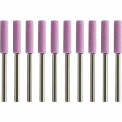 LLOVE 10pcs 3/8 Affûteur Tronçonneuse Compatible Pour Polissage De Chaîne Tronçonneuse à Manucure (Arbre 4.8mm)