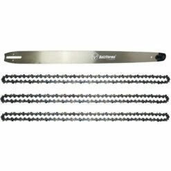 JARDIAFFAIRES Guide 90cm De Coupe (36 Pouces) Pas 3/8 Jauge 1.6mm Avec 3 Chaines 114E