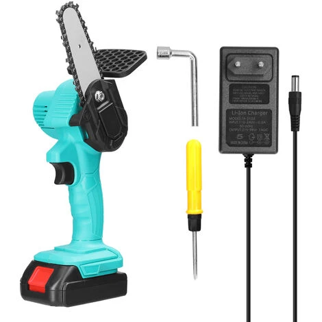 LIFCAUSAL 21V 4 Pouces Batterie Au Lithium Rechargeable Scies à élaguer électriques Petit Moteur De Brosse De Tronçonneuse à Fendre Le Bois Outil électrique à Une Main Pour Le Travail Du Bois Pour Jardin Verger Une Charge, Une Charge, Vert 3 LIFCAUSAL 21V 4 Pouces Batterie Au Lithium Rechargeable Scies à élaguer électriques Petit Moteur De Brosse De Tronçonneuse à Fendre Le Bois Outil électrique à Une Main Pour Le Travail Du Bois Pour Jardin Verger Une Charge, Une Charge, Vert